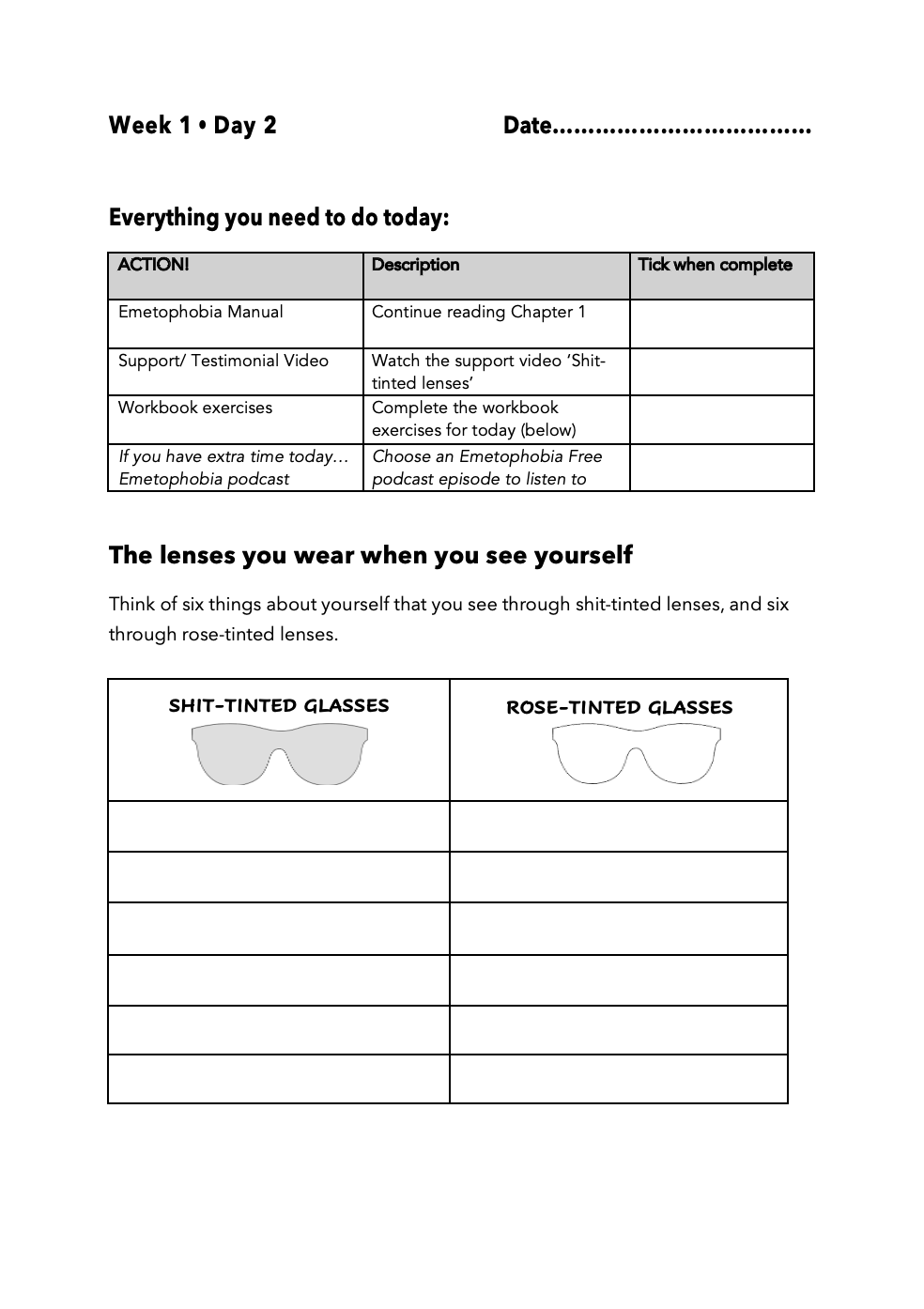 Example Page from New Emeto Workbook