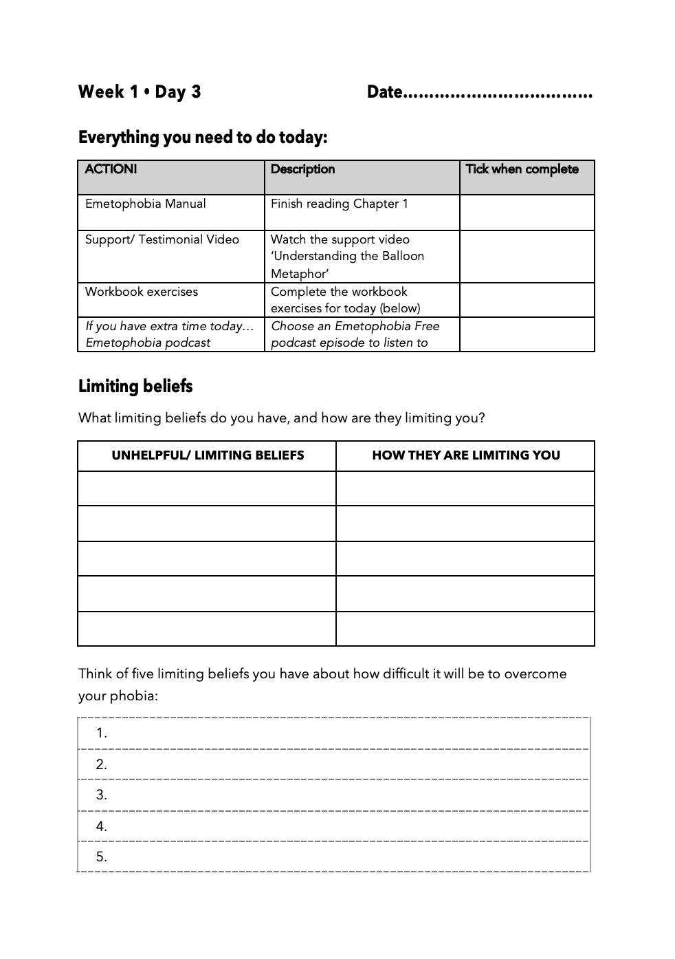 Example Page from New Emeto Workbook
