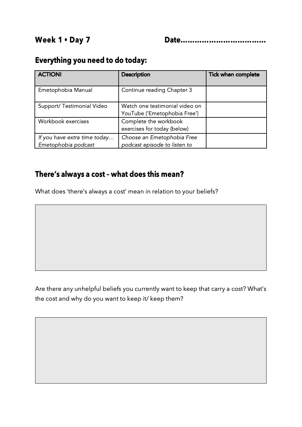 Example Page from New Emeto Workbook